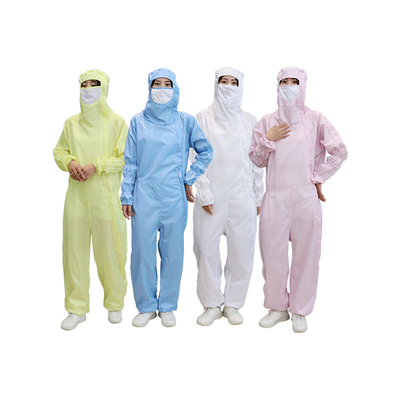 Anti Static Slanted Open Front Hooled Jumpsuit