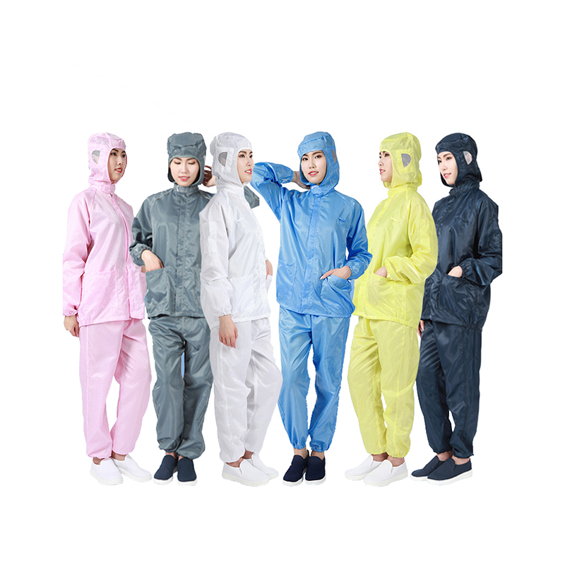 Bunda ESD s čepicí ESD a kalhoty